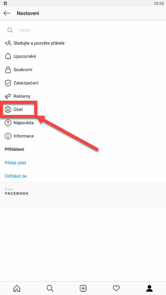 Jak prepnout na osobni účet na IG?