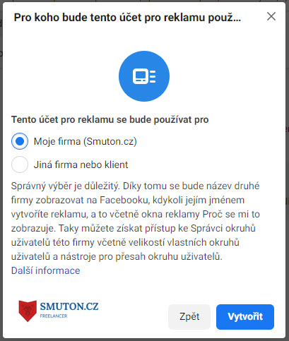 Pro koho je určen Účet pro reklamu? | Smuton.cz