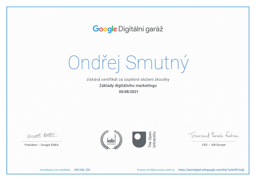 certifikat digitalni garaz ondrej smutny smuton cz