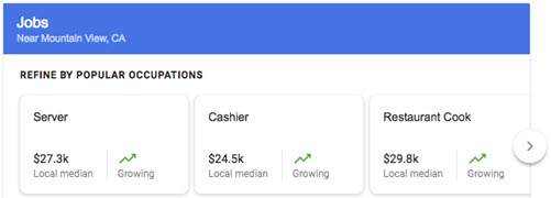 Rich snippets - Estimated salary from Google